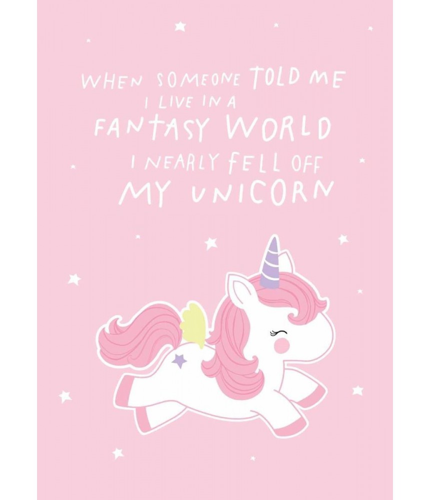 Kaart Fantasy unicorn | Leuke